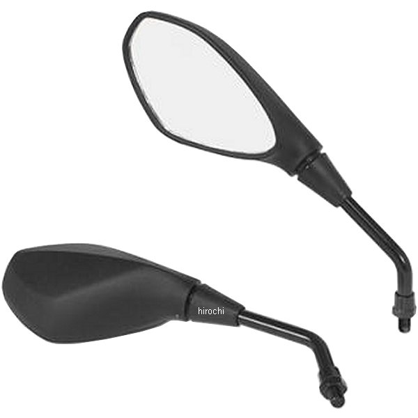 スプラウドミラーセット 汎用 M8正ネジ 黒 左右