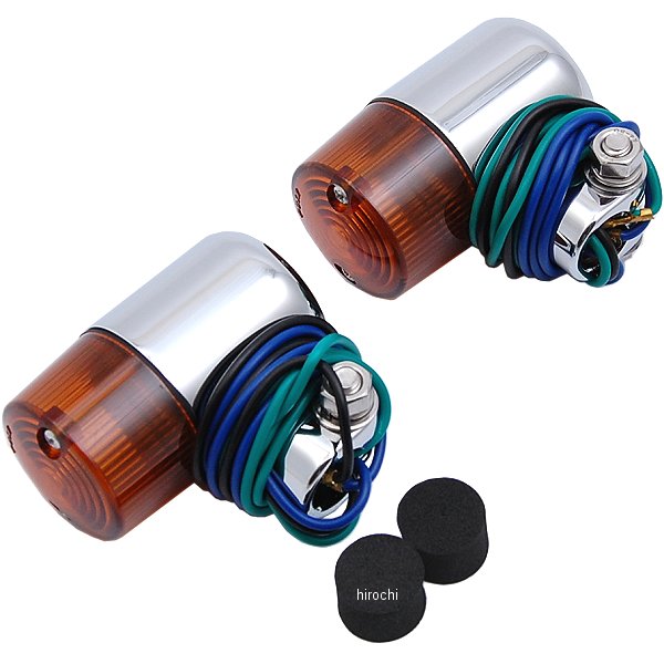 ウインカー ニューアルミダイキャスティング71タイプ W球 2個入り クローム/オレンジ