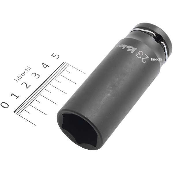 1/2インチsq 薄肉インパクトディープソケット 23mm