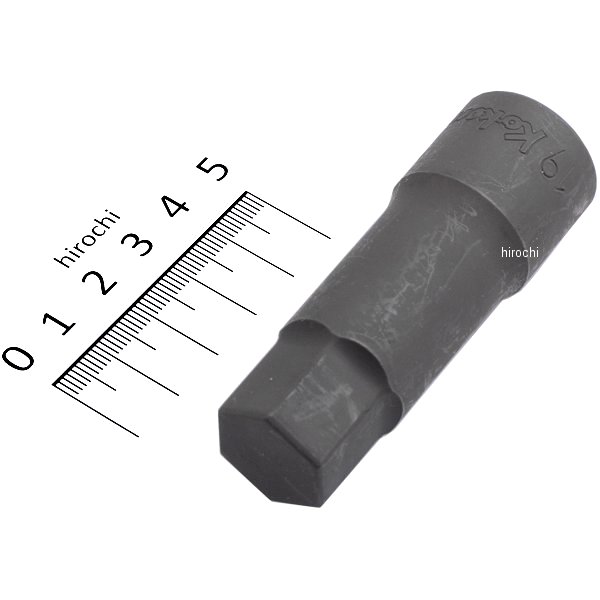 1/2インチsq ヘックスビットソケット 全長75mm 19mm