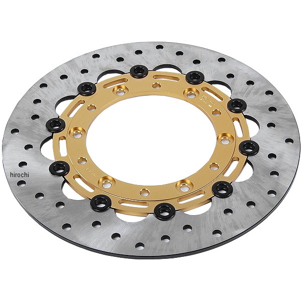 フロント ディスクローター カスタム 298 93年-08年 XJR1300、ドラッグスター1100、YZF-R1 ゴールド