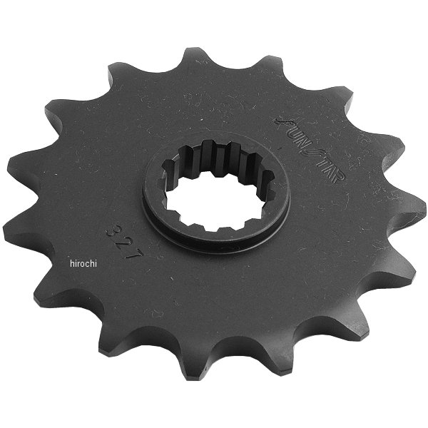 フロント スプロケット 520/15T 93年-05年 ジェベル200、DF200E スチール 黒