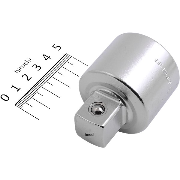 ソケットアダプター 凹差込角 25.4mm (1インチ) 凸差込角 19.0mm (3/4インチ) 長さ 61mm