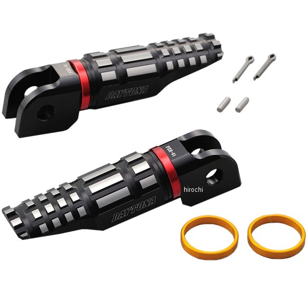 プレミアムゾーン ライダー側ステップ ホンダ、スズキ PZR-01 黒/アッシュシルバー