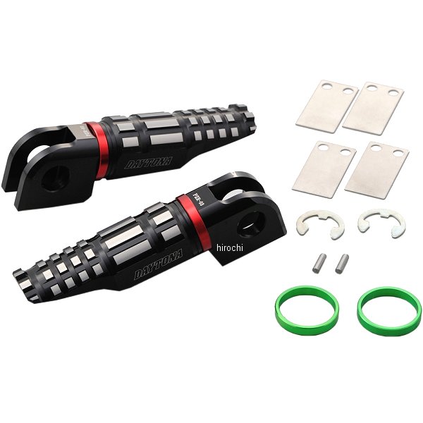 プレミアムゾーン ライダー側ステップ カワサキ PZR-03 黒/アッシュシルバー