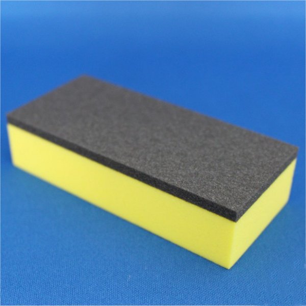 ガラス鏡のウロコ落としスポンジパッド 100mm×45mm×22mm