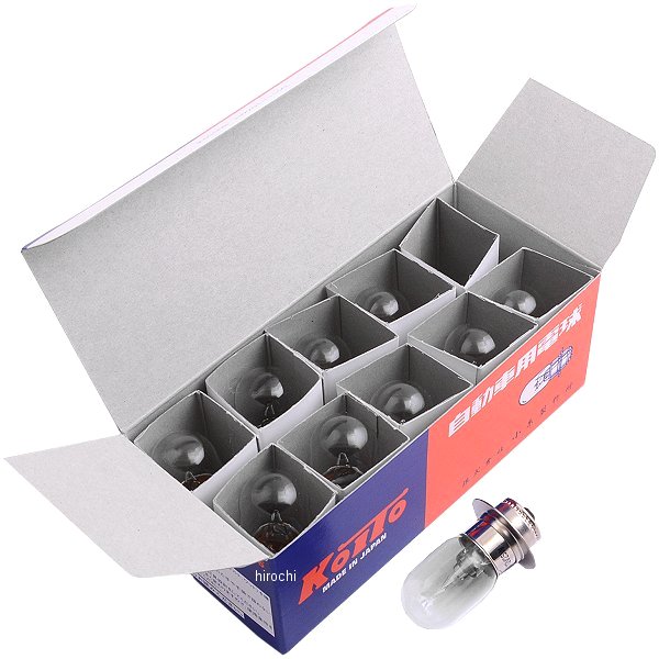 白熱バルブ T19 12V25W ツバ付シングル 10個入り