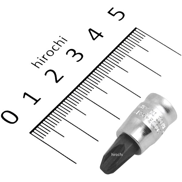 2000Z.28-3  Z-EAL 1/4"(6.35mm)SQ. プラスビットソケット 全長28mm No.3