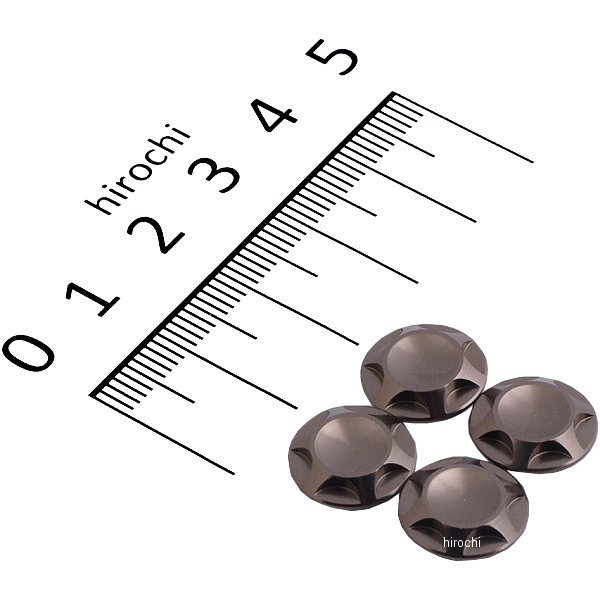 ポッシュ NASAタイプキャップボルトカバー M8用 チタン