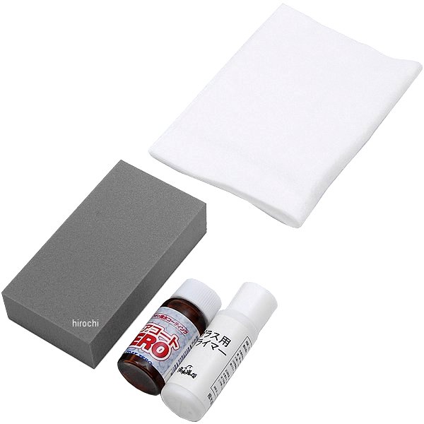 ガラス撥水コーティング剤 ピュアコートZERO施工セット フロントガラス1枚分