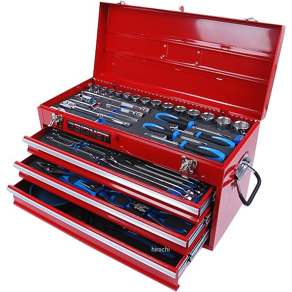 12.7sq メカニックツールセット 56点入り 赤