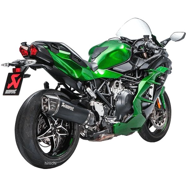 スリップオンマフラー E4仕様 18年 Ninja H2 SX、H2 SE チタン 黒