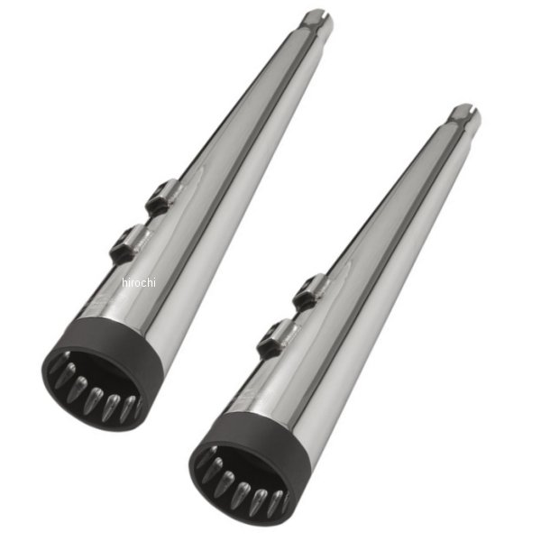 4インチ スリップオンマフラー DNT メガホン 95年-16年 クローム/黒