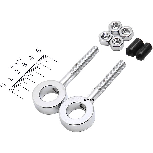 Machine リア アクスル アジャスター 52年-80年 XL/K/KH クローム (左右ペア)