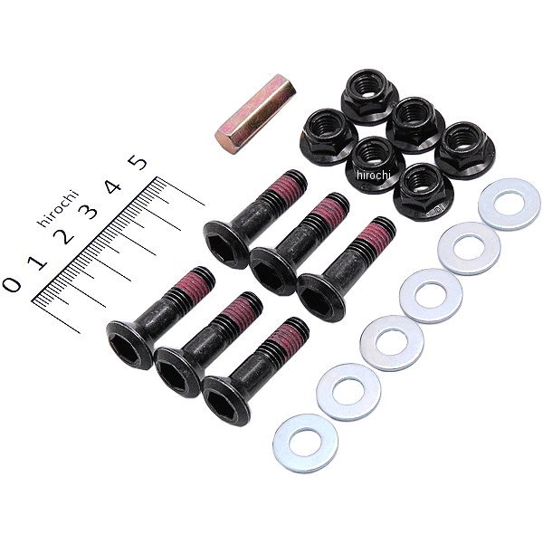 スプロケット ボルトキット 8mm 黒 (6個入り)