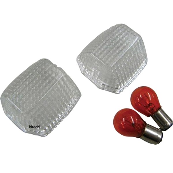 純正タイプ ウィンカーレンズ ZRX400、GPZ900R クリア 1個入り W球