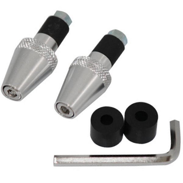 アルミバーエンド汎用 砲弾型 シルバー