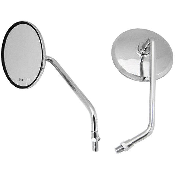 純正タイプ ミラー 10ｍｍ正ネジ GS400タイプ メッキ 左右セット