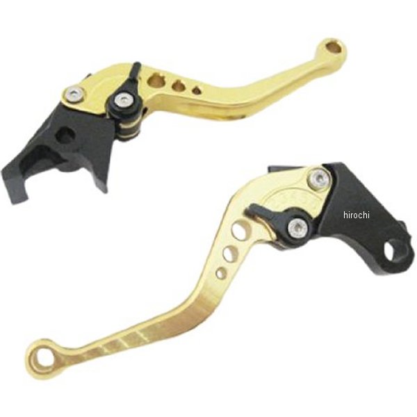 アルミ削り出し レバーセット CB400SF、ホーネット250 ゴールド