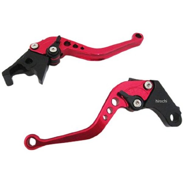 アルミ削り出し レバーセット CB400SF、ホーネット250 赤