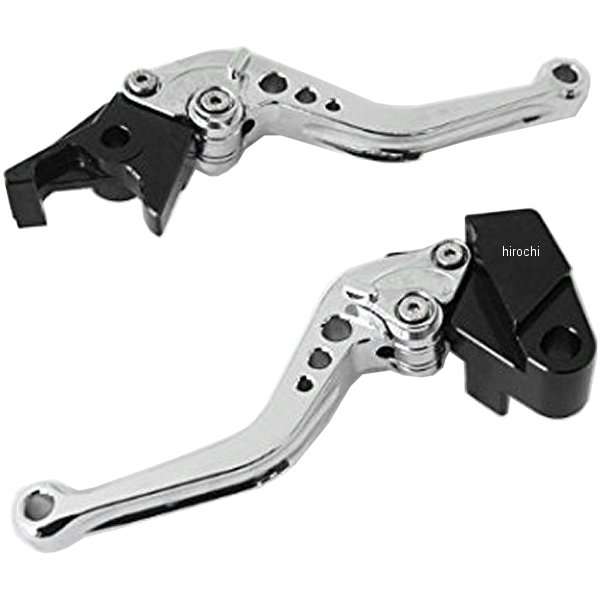 アルミ削り出し レバーセット ショート ZRX400 メッキ