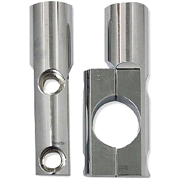 ミラーアダプタークランプ メッキ 2個入り