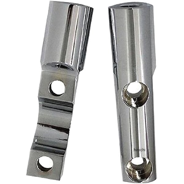 ミラーアダプタークランプ メッキ 2個入り