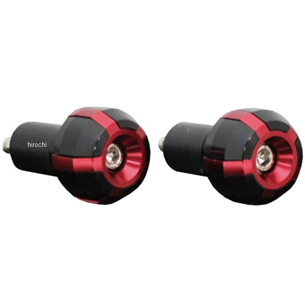 アルミバーエンド 汎用 赤/黒