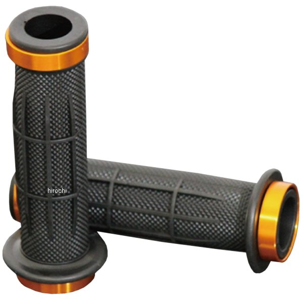 ラバーグリップ 7/8インチ 22.2mm ハンドル用 貫通 ゴールド
