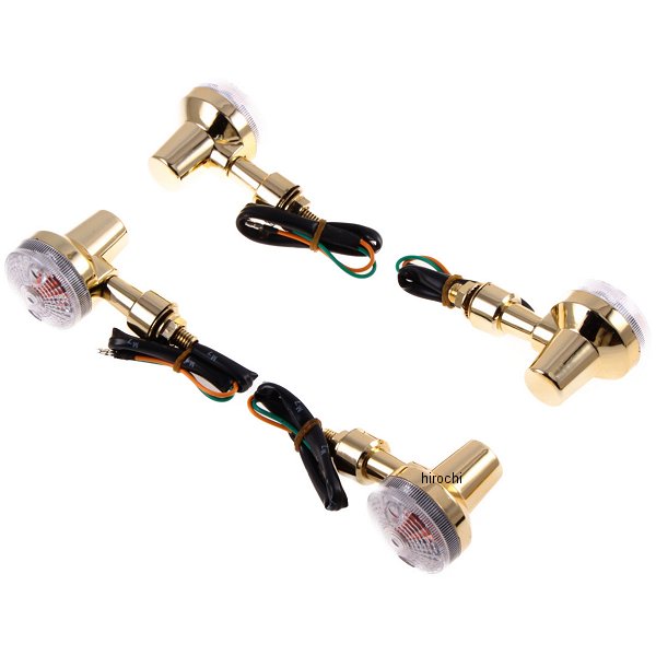 汎用 ミニウィンカー ゴールド/クリア 4個入り