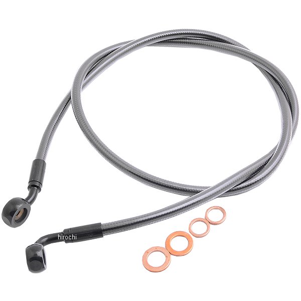 フロント ブレーキライン 7/16インチ/35°45インチ(1143mm) 黒