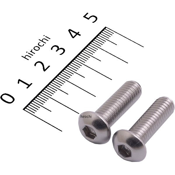 SUS304 六角穴付きボタンキャップボルト M8x25 P1.25 ステンレス 2個入り