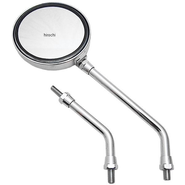 ミラー 汎用 ロング/ショートステー付 メッキ