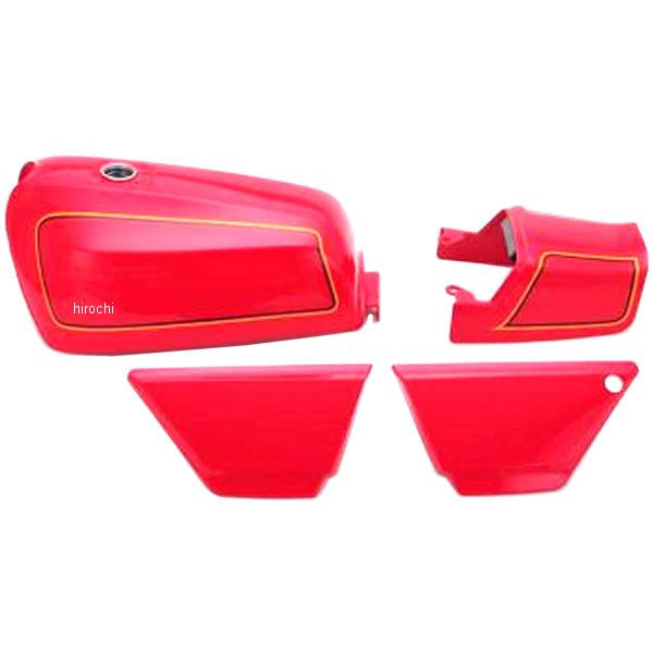 外装セット FXタイプ ゼファー400 E2レッド タックロール