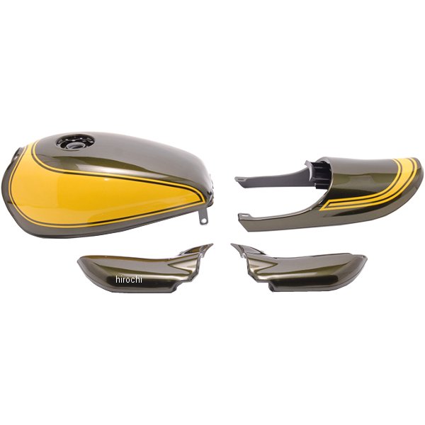 塗装済み スチールタンクセット ゼファー750 Z2タイプ ノーマルキャップ イエローボール