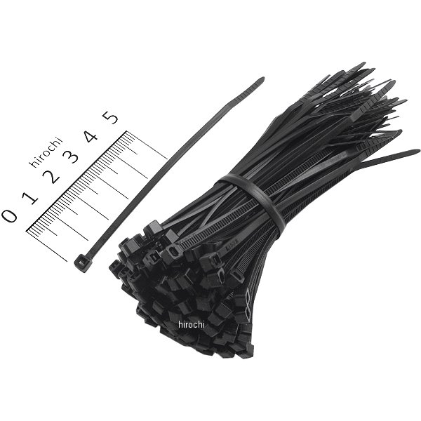 結束バンド 100mm×2.5mm UV 黒