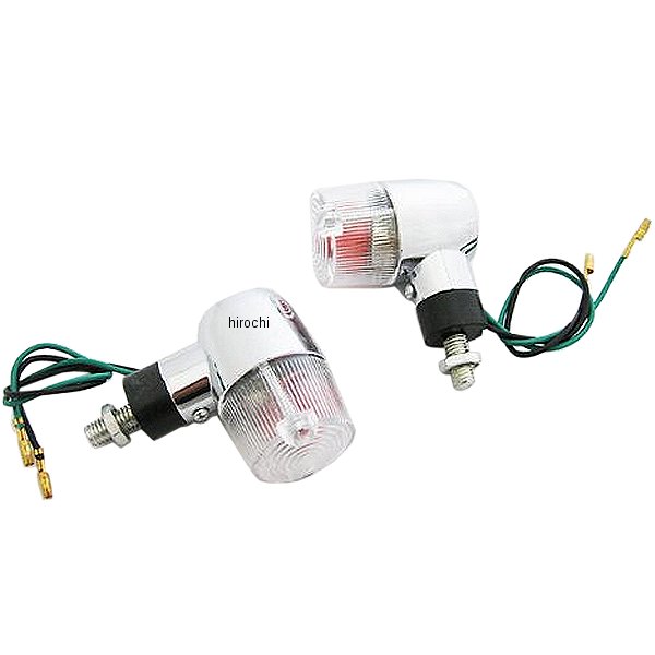 汎用 ミニウィンカー丸型 メッキ/クリア 2個入り