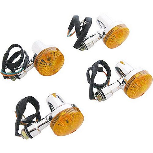 汎用 ミニウィンカー メッキ/オレンジ 4個入り