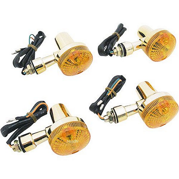 汎用 ミニウィンカー ゴールド/オレンジ 4個入り