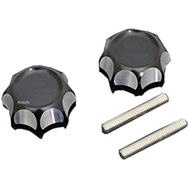 アルミハンドルノブ モンキー、ダックス 黒