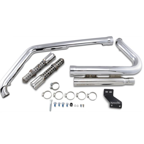 【セール特価】 フルエキゾースト 909 07年-11年 ソフテイル クローム