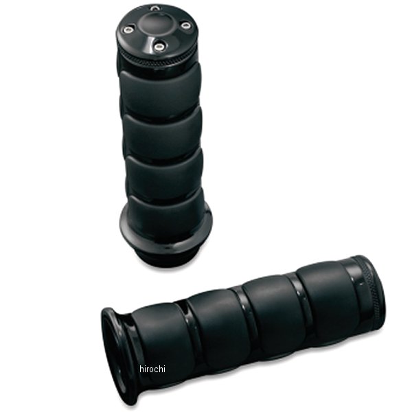 ISO グリップ シャドウ、トライアンフ 1インチハンドル用 黒