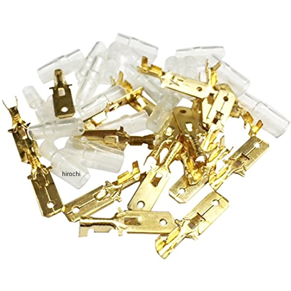 圧着ギボシ端子 平型 絶縁スリーブ オス 20個入り