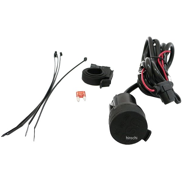 2ポートUSBソケット 電源ヒューズ付