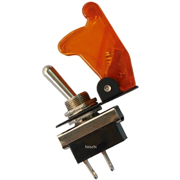 ミサイルスイッチ ON/OFF切替 12V/24V兼用 オレンジ