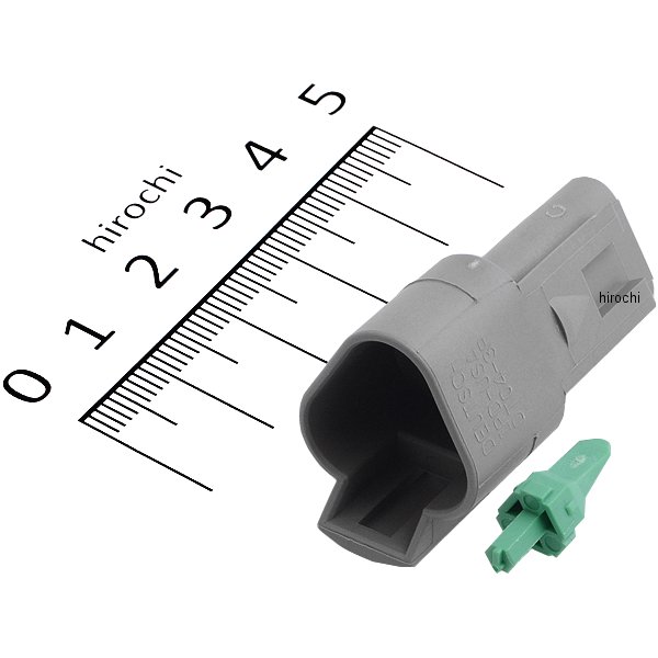 ドイツコネクター レセプタクル(メス) 3ピン 72123-94GY グレー