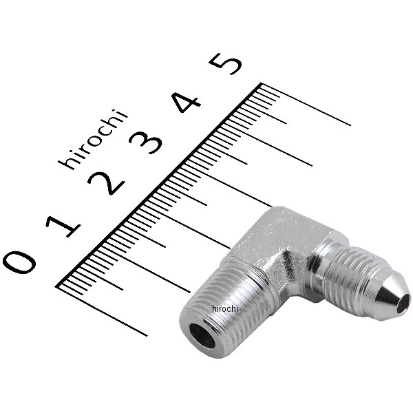 AN-3 オス x 1/8" NPT オス 90°