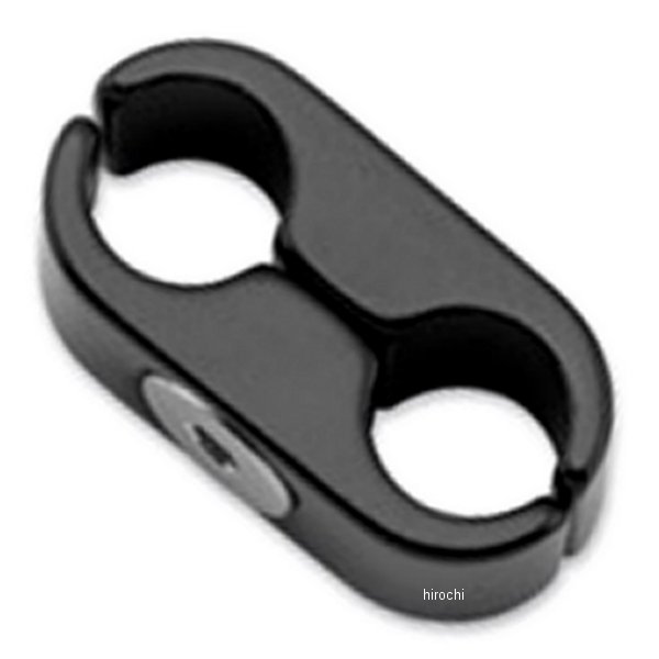 ケーブルラインクランプ 2ライン 黒 1個売り