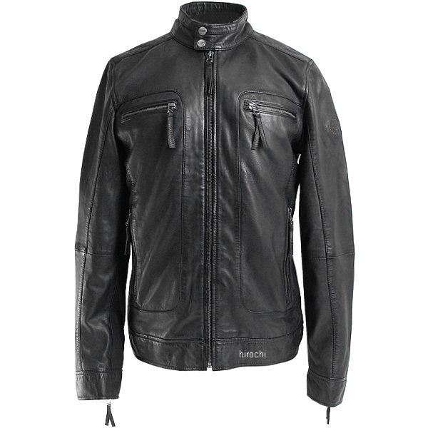 レザージャケット CLUBS ランプブラック Lサイズ