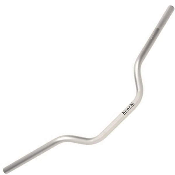 7/8インチ ストリート ハンドルバー 4.625インチ シルバー (ミディアム)